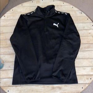 Puma Black Pullover with White Logo